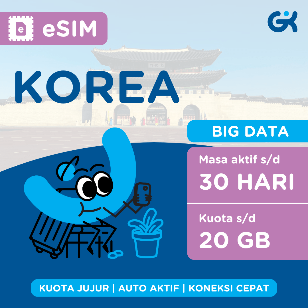 eSIM Korea Kuota Besar