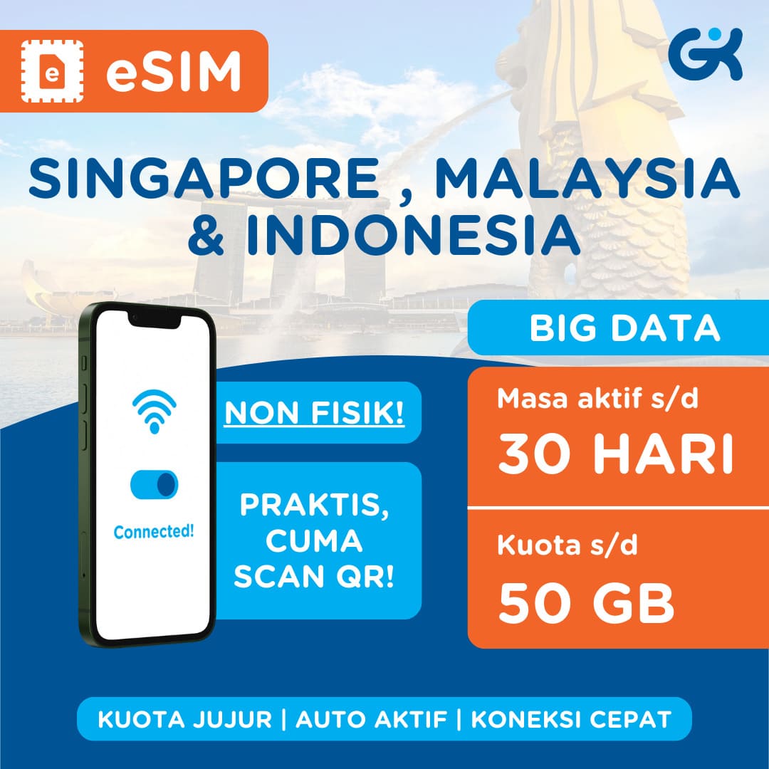 eSIM Singapore Malaysia Indonesia Big Data